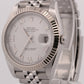 2021 PAPERS Rolex DateJust 41 WHITE ROMAN 18K Gold Steel JUBILEE 41mm 126334 BOX