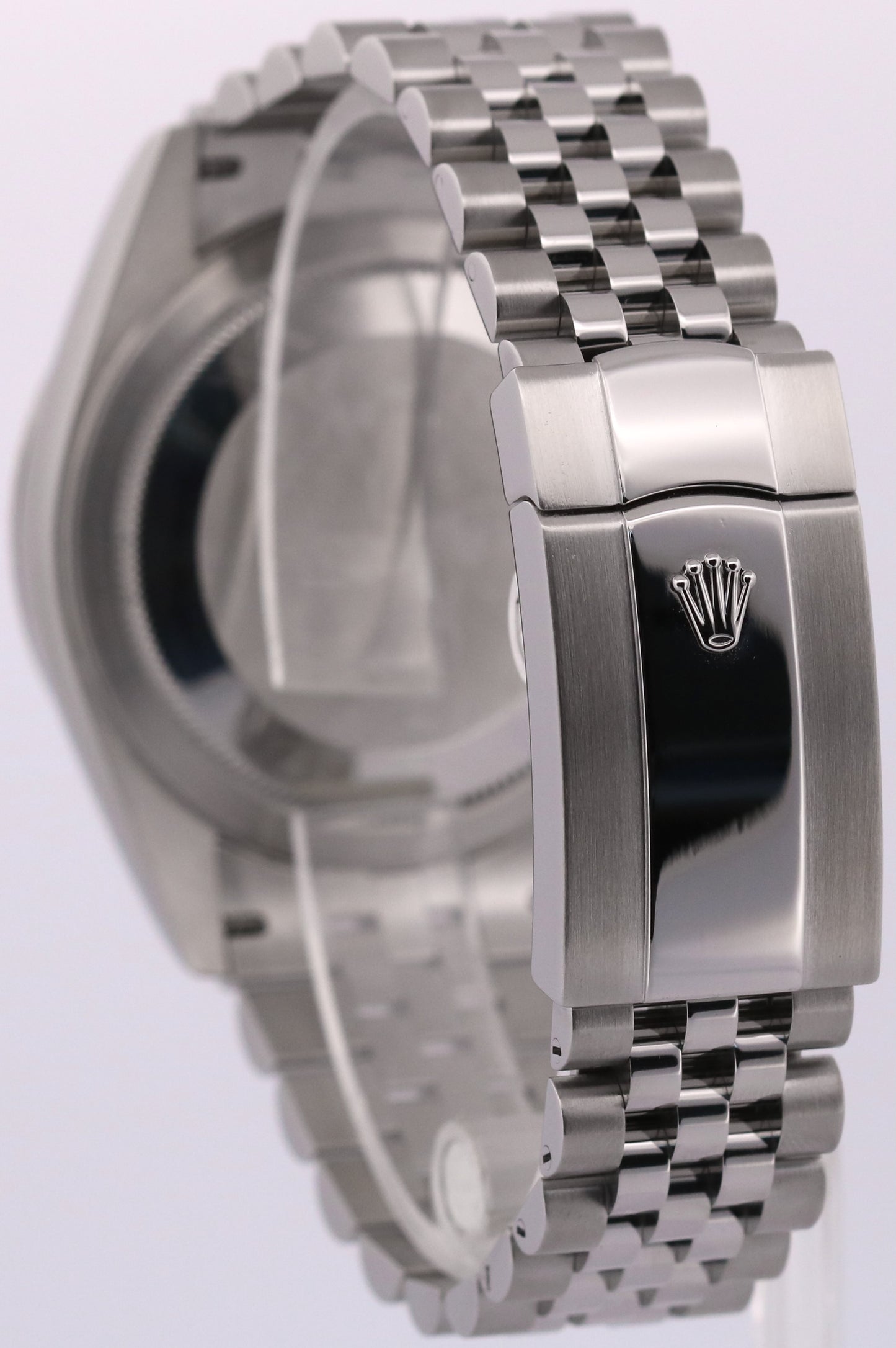 2022 PAPERS Rolex Sky-Dweller BLACK Steel 18K White Gold 42mm JUBILEE 326934 BOX