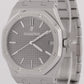 MINT Audemars Piguet Royal Oak Gray RHODIUM 41mm Stainless Steel 15500ST Watch