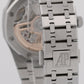 MINT Audemars Piguet Royal Oak Gray RHODIUM 41mm Stainless Steel 15500ST Watch