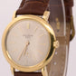 Patek Philippe Calatrava 34mm SILVER Automatic 18K Yellow Gold Leather 3440