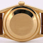 Rolex Day-Date FLAT CHAMPAGNE ROMAN 18K Yellow Gold Fluted Leather 36mm 18238