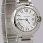 MINT PAPERS Ladies Cartier Ballon Bleu Stainless 28mm Quartz 3009 WSBB0067 BOX