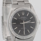 MINT Rolex Oyster Perpetual Air-King BLACK Steel NO-HOLES 34mm Watch 14010M