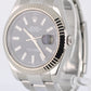 Rolex Datejust II 41mm 116334 Black Fluted Oyster Stainless Steel Watch
