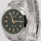Rolex Milgauss BLACK Green Stainless Steel 40mm OYSTER Automatic 116400 GV Watch