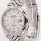 2021 PAPERS Rolex DateJust 41 WHITE 18K Gold Steel JUBILEE 41mm 126334 Watch BOX