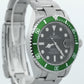 UNPOLISHED Rolex Submariner Date 40mm KERMIT Green FLAT 4 Stainless 16610 LV