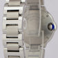MINT PAPERS Ladies Cartier Ballon Bleu Stainless 28mm Quartz 3009 WSBB0067 BOX