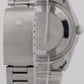 MINT Rolex Oyster Perpetual Air-King BLACK Steel NO-HOLES 34mm Watch 14010M