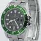 UNPOLISHED Rolex Submariner Date 40mm KERMIT Green FLAT 4 Stainless 16610 LV