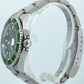 UNPOLISHED Rolex Submariner Date 40mm KERMIT Green FLAT 4 Stainless 16610 LV