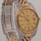 1987 Rolex DateJust 16013 Champagne Two-Tone 18K Gold Steel Jubilee 36mm Watch