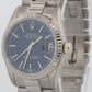 Ladies Rolex DateJust Midsize President BLUE 18K White Gold 31mm 68279 Watch