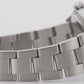 MINT Rolex Oyster Perpetual Air-King BLACK Steel NO-HOLES 34mm Watch 14010M