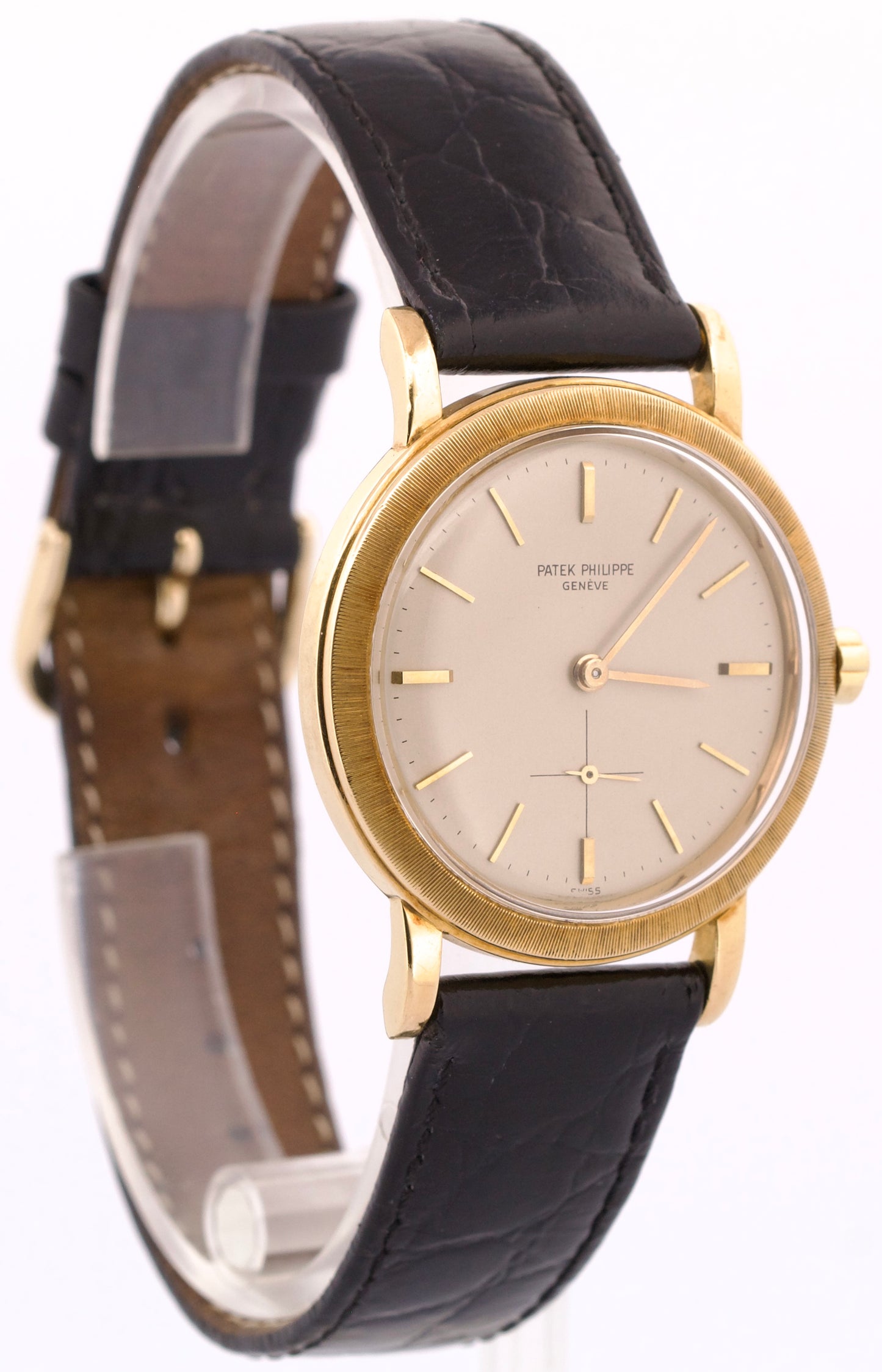 ARCHIVES Patek Philippe Calatrava 35mm IVORY Automatic 18K Yellow Gold 3473
