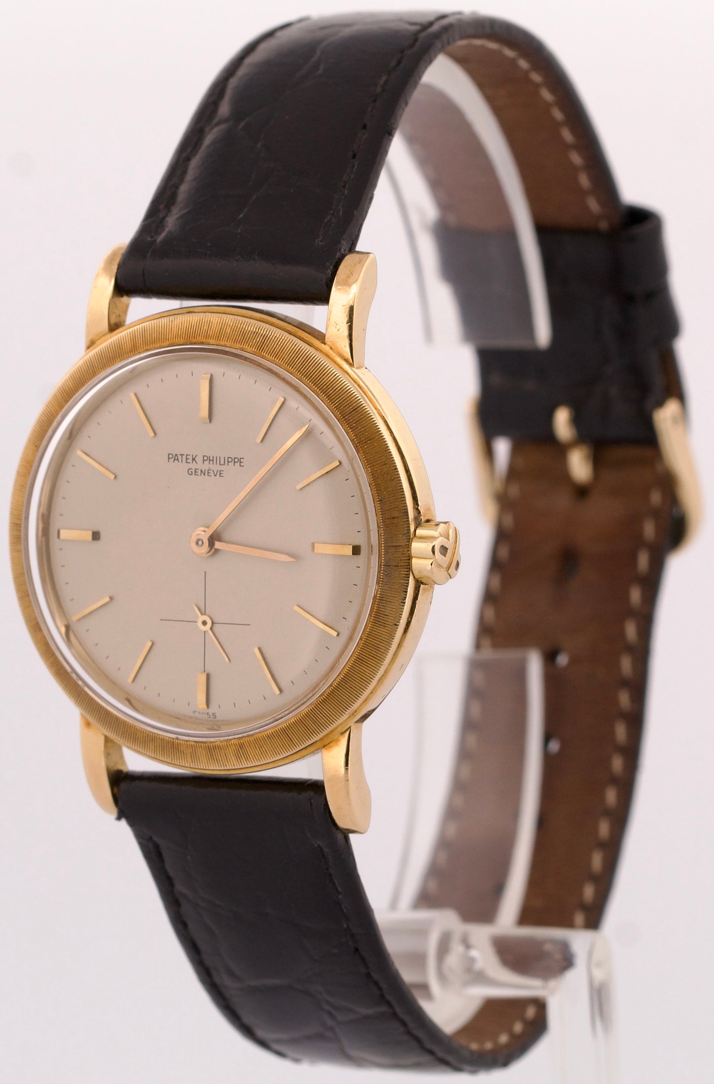 ARCHIVES Patek Philippe Calatrava 35mm IVORY Automatic 18K Yellow Gold 3473