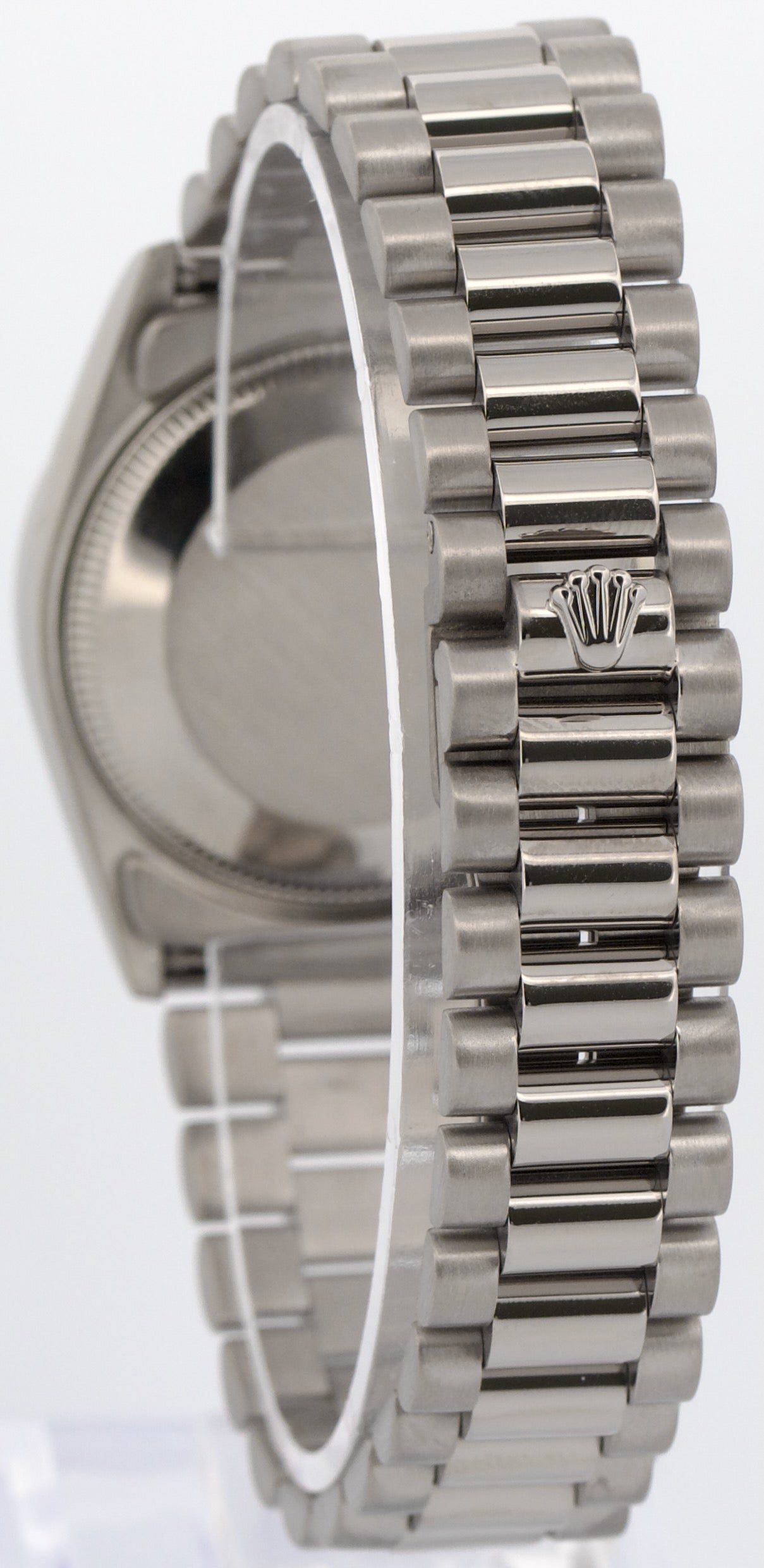 Ladies Rolex DateJust Midsize President BLUE 18K White Gold 31mm 68279 Watch