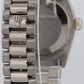Ladies Rolex DateJust Midsize President BLUE 18K White Gold 31mm 68279 Watch