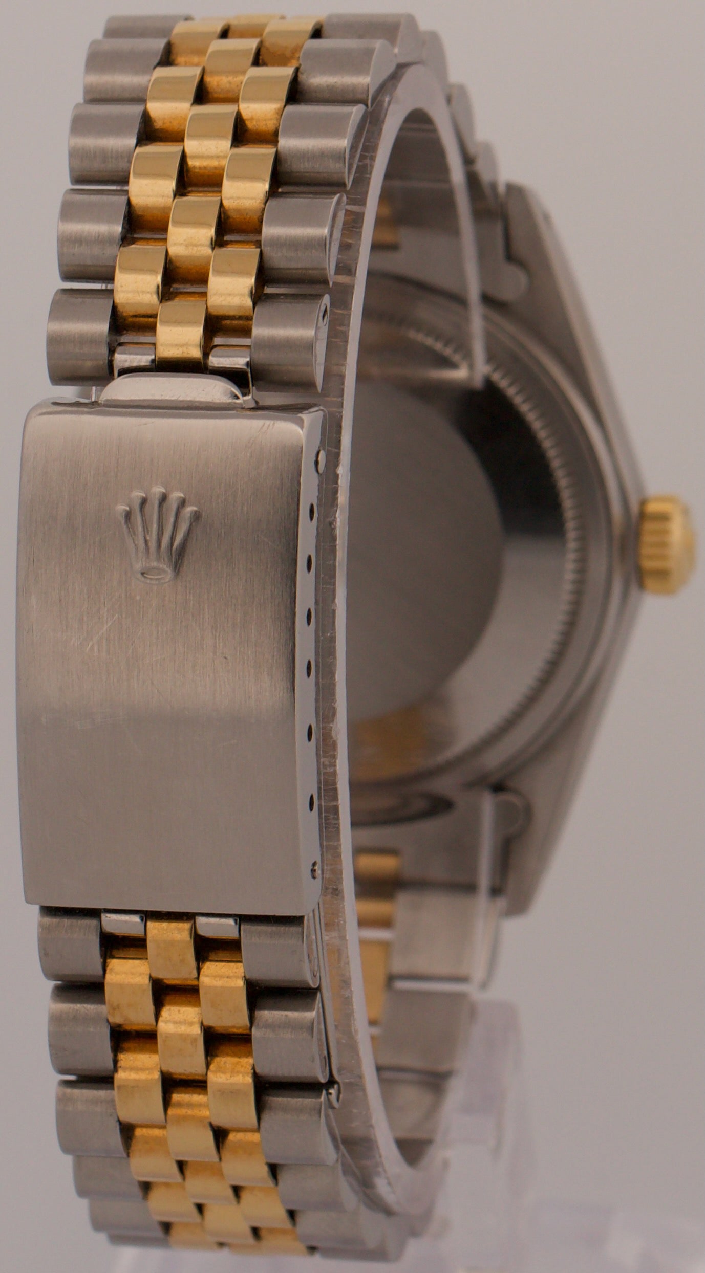 1987 Rolex DateJust 16013 Champagne Two-Tone 18K Gold Steel Jubilee 36mm Watch