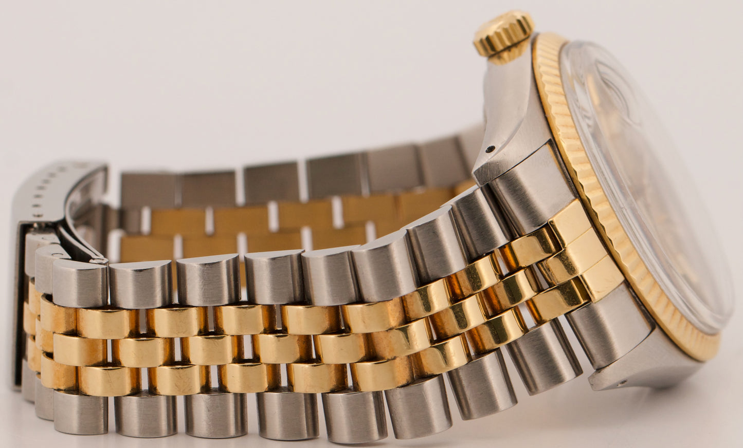 1987 Rolex DateJust 16013 Champagne Two-Tone 18K Gold Steel Jubilee 36mm Watch