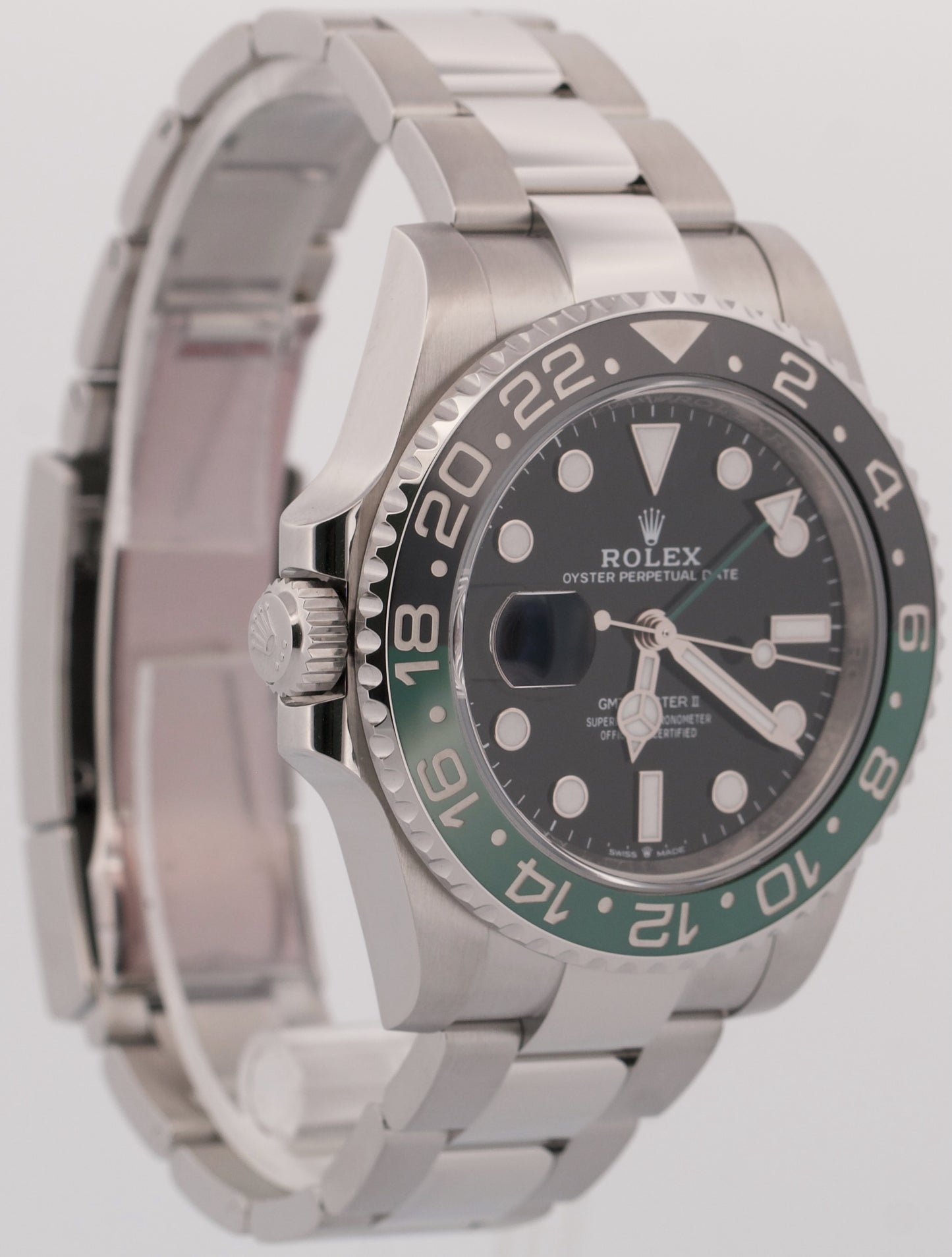 2024 PAPERS Rolex GMT-Master II SPRITE Green Black OYSTER Watch 126720 VTNR BOX
