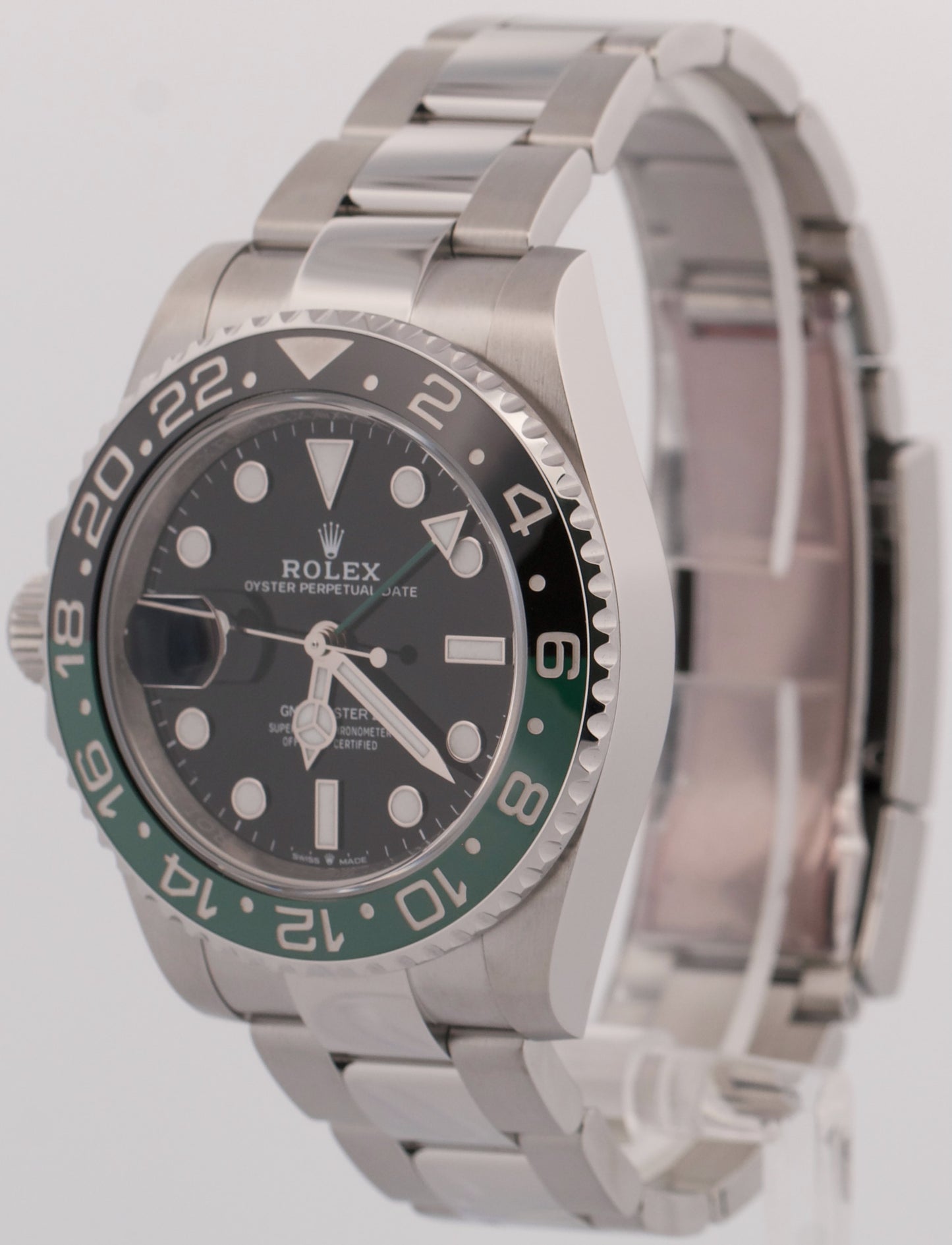 2024 PAPERS Rolex GMT-Master II SPRITE Green Black OYSTER Watch 126720 VTNR BOX
