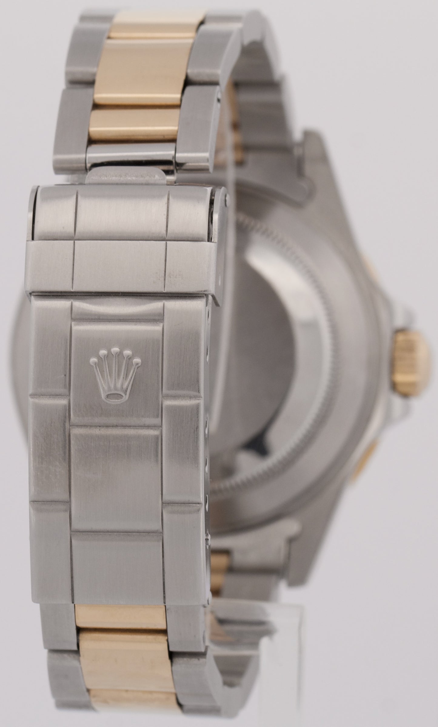 Rolex Submariner Date 40mm BLACK 18K Yellow Gold Stainless Steel 16613 Watch