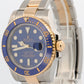 2015 PAPERS Rolex Submariner Date BLUE Two-Tone 18K Steel 40mm 116613 LB BOX