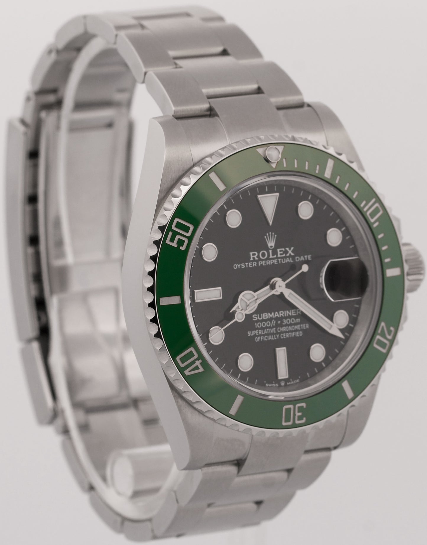 NEW 2024 PAPERS Rolex Submariner 41mm KERMIT Green Steel Ceramic 126610 LV BOX