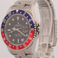 Unpolished Rolex GMT-Master II 16710 40mm Pepsi Red Blue Steel No-Holes Watch