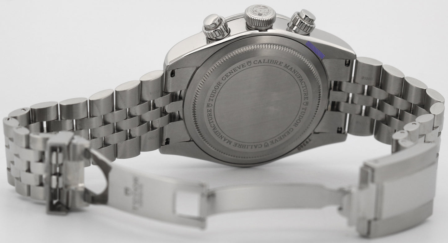 2025 PAPERS Tudor Black Bay Chrono 41mm PANDA White Jubilee Watch 79360 BOX