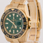 2025 RSC PAPERS Rolex GMT-Master II GREEN 18K Yellow Gold 40mm 116718 Watch BOX