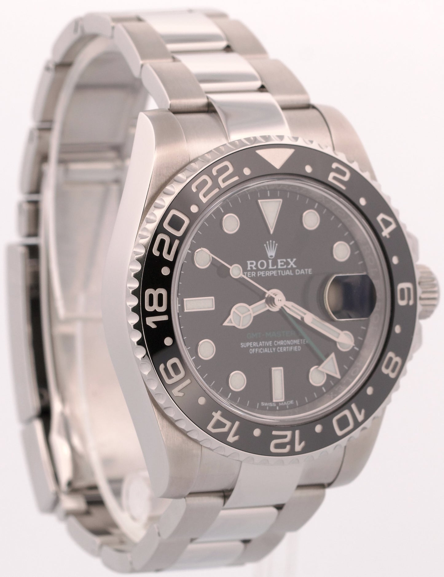 2018 PAPERS Rolex GMT-Master II BLACK Stainless Steel Ceramic 40mm 116710 LN BOX