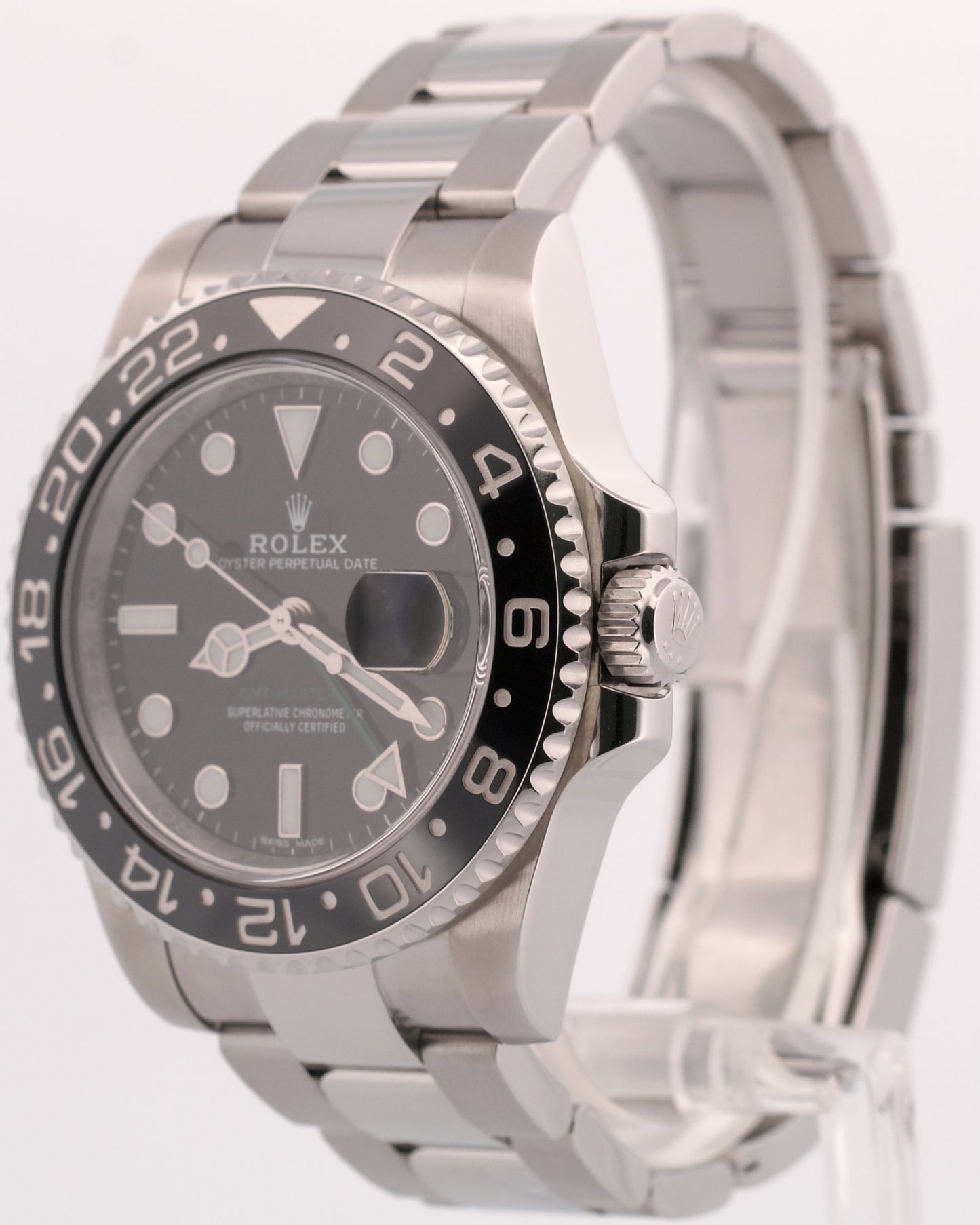 2018 PAPERS Rolex GMT-Master II BLACK Stainless Steel Ceramic 40mm 116710 LN BOX