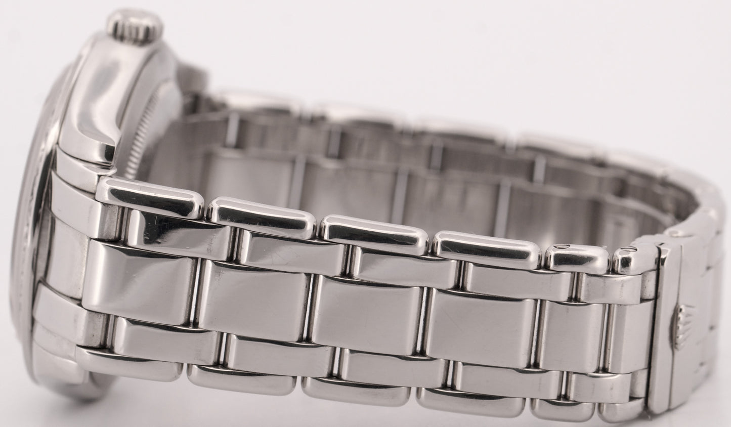 PAPERS Rolex Day-Date Masterpiece Platinum SILVER DIAMOND Pearlmaster 18946 BOX