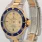 PAPERS Rolex Submariner 40mm SERTI CHAMPAGNE DIAMOND Blue 18K Steel 16613 BOX