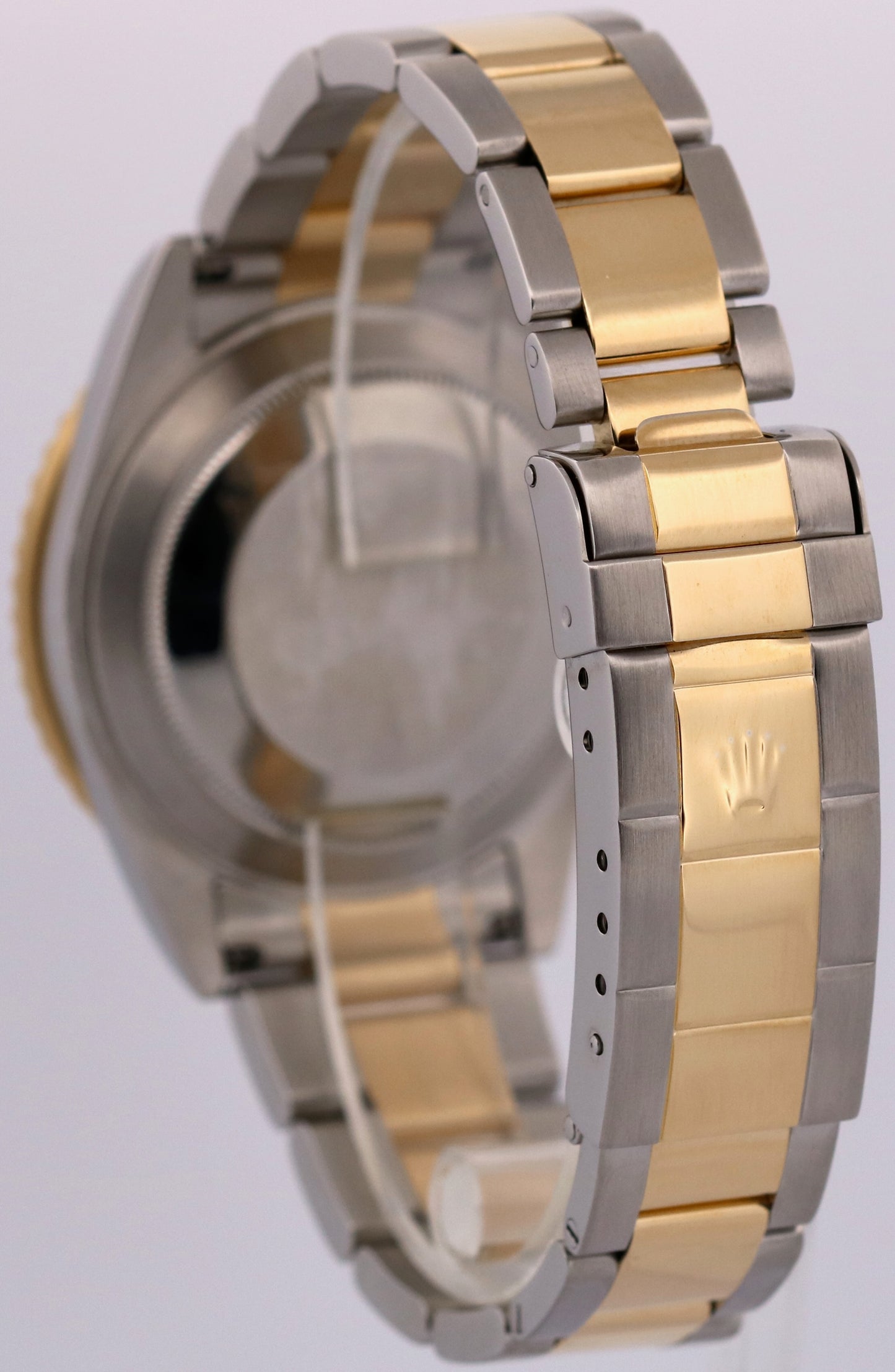 Rolex Submariner Date 40mm BLUE No-Holes REHAUT Steel 18K Yellow Gold 16613