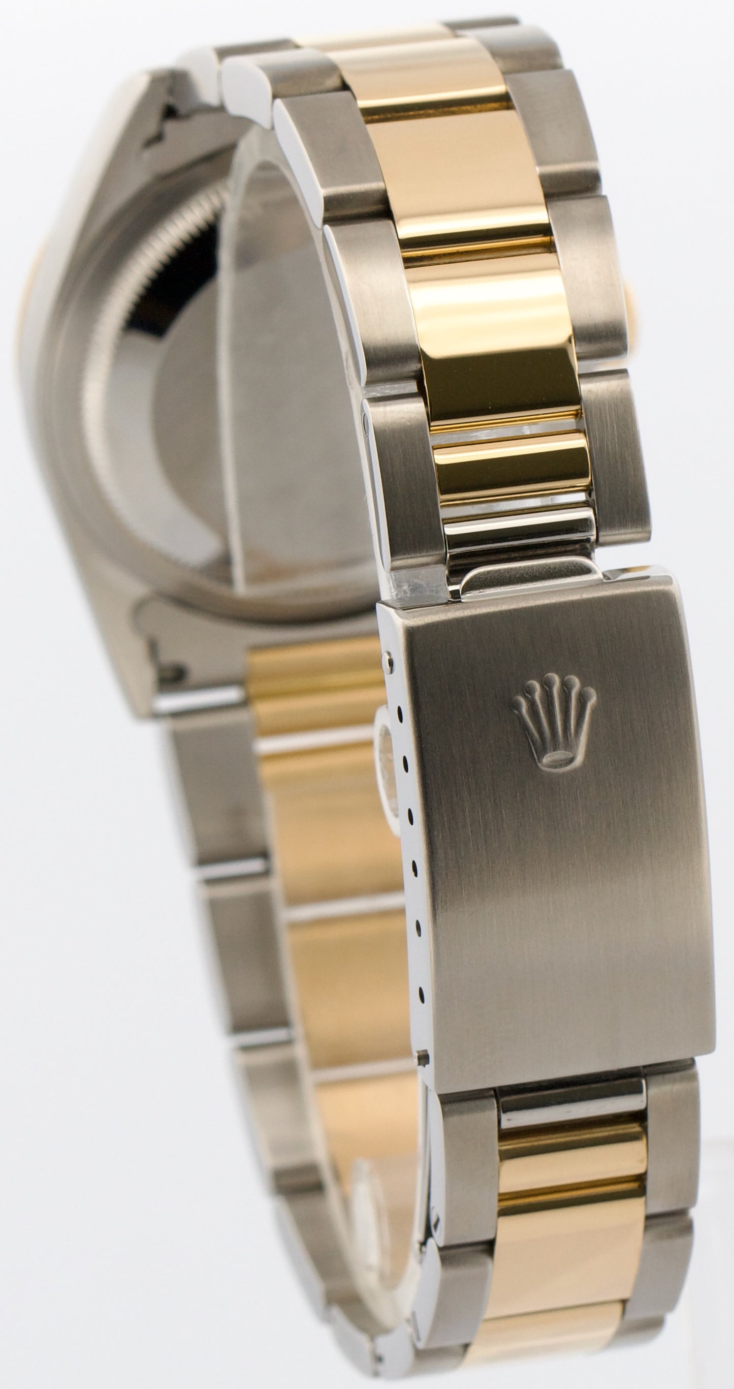 2003 PAPERS Rolex DateJust 36mm WHITE ROMAN 18K Gold Steel OYSTER 16233 BOX