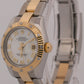 Rolex DateJust 26mm MOP ROMAN DIAMOND 18K Gold Steel OYSTER 179313 Watch BOX