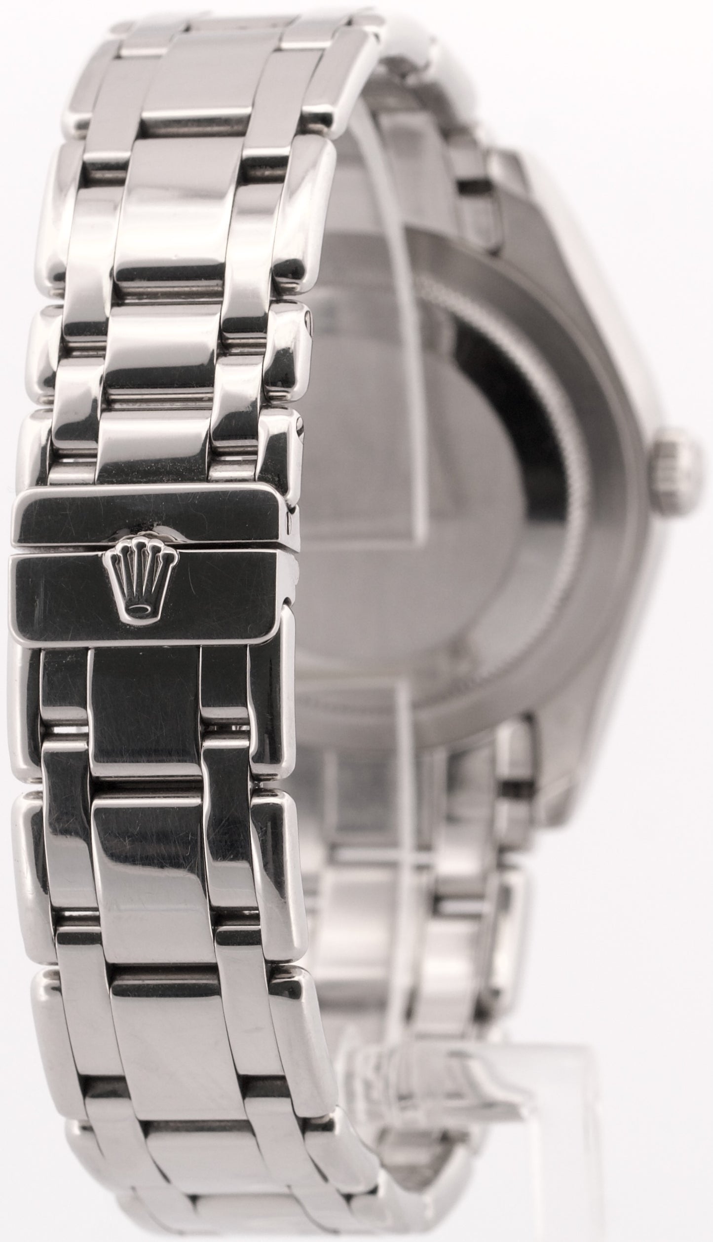 PAPERS Rolex Day-Date Masterpiece Platinum SILVER DIAMOND Pearlmaster 18946 BOX