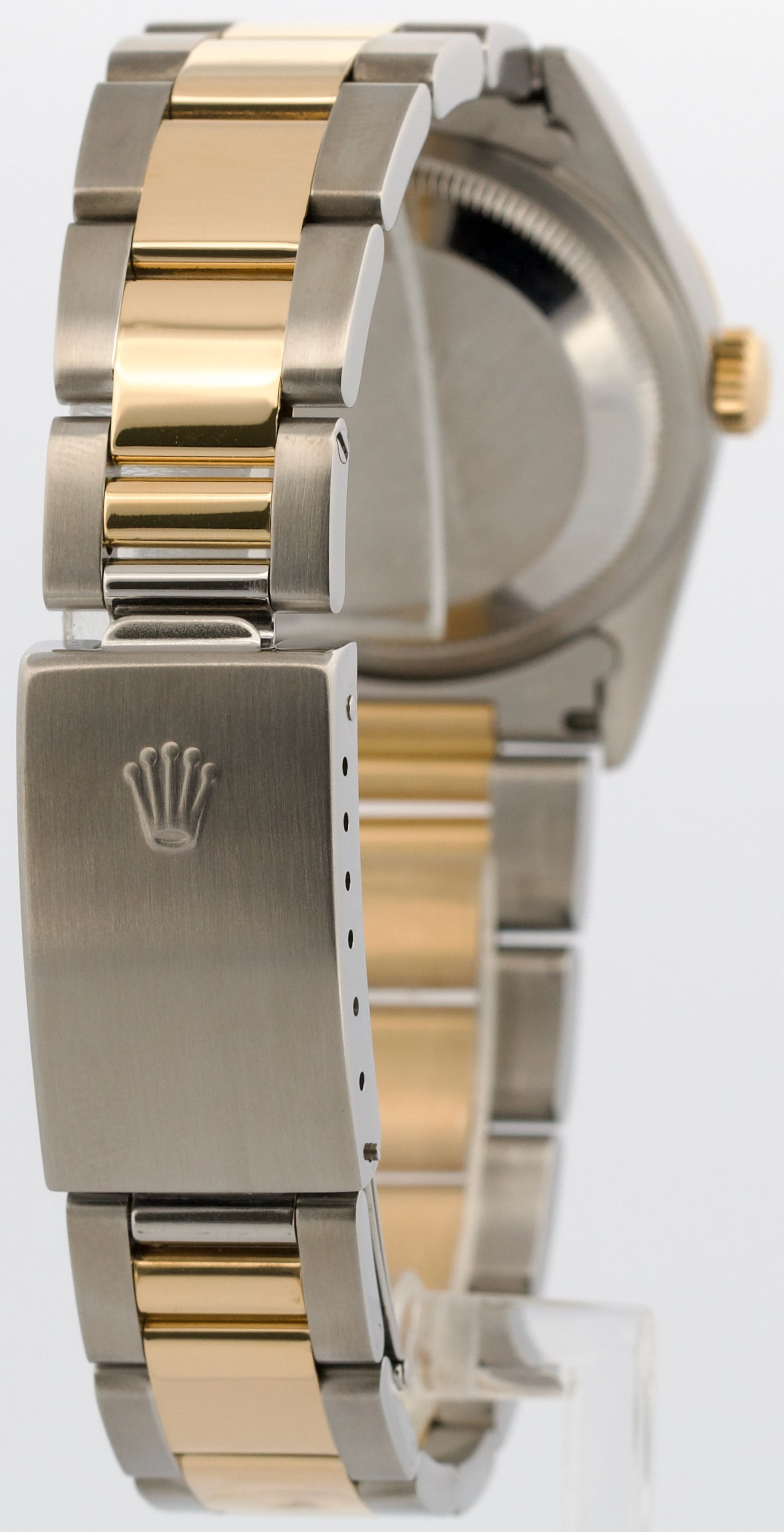 2003 PAPERS Rolex DateJust 36mm WHITE ROMAN 18K Gold Steel OYSTER 16233 BOX