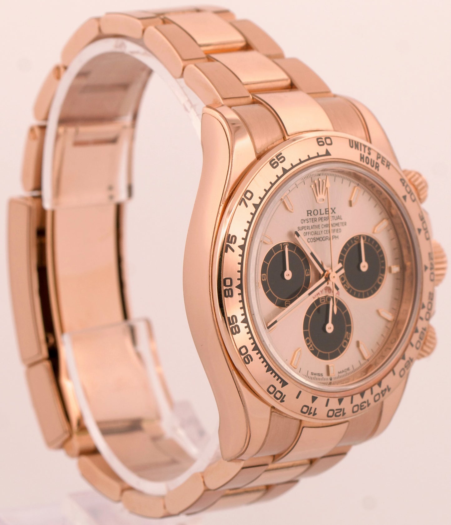 2023 PAPERS Rolex Daytona SUNDUST Black 18K Rose Gold 40mm 126505 Watch BOX