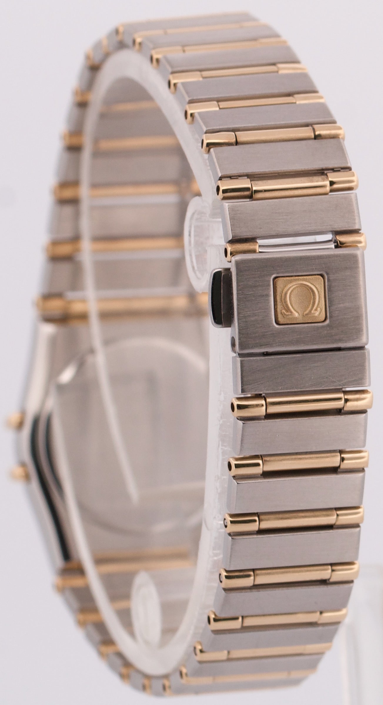 PAPERS Omega Constellation BLACK DIAMOND 18K Steel 22.5mm Quartz 1267.10.00 BOX