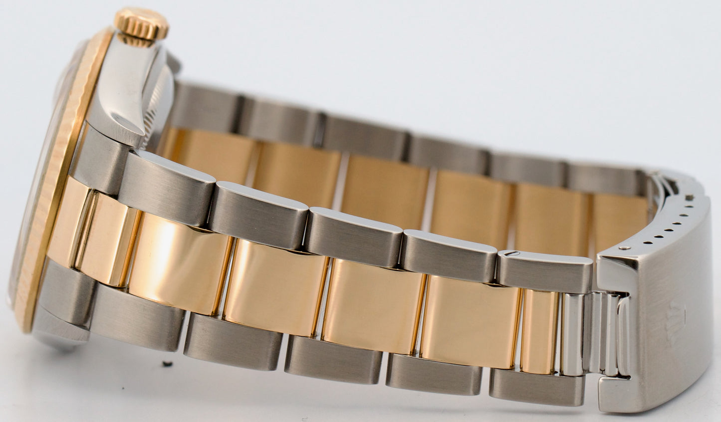 2003 PAPERS Rolex DateJust 36mm WHITE ROMAN 18K Gold Steel OYSTER 16233 BOX