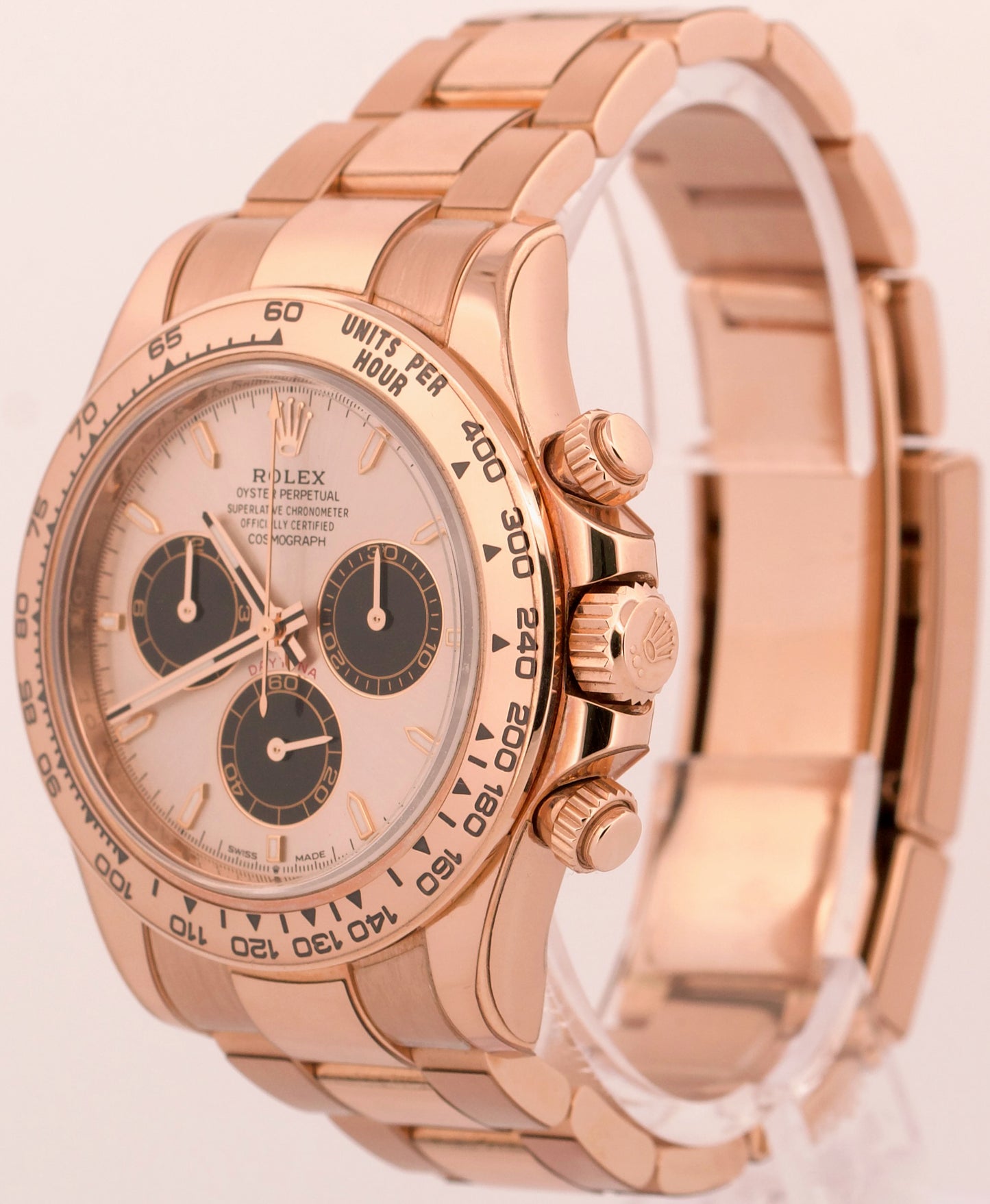 2023 PAPERS Rolex Daytona SUNDUST Black 18K Rose Gold 40mm 126505 Watch BOX