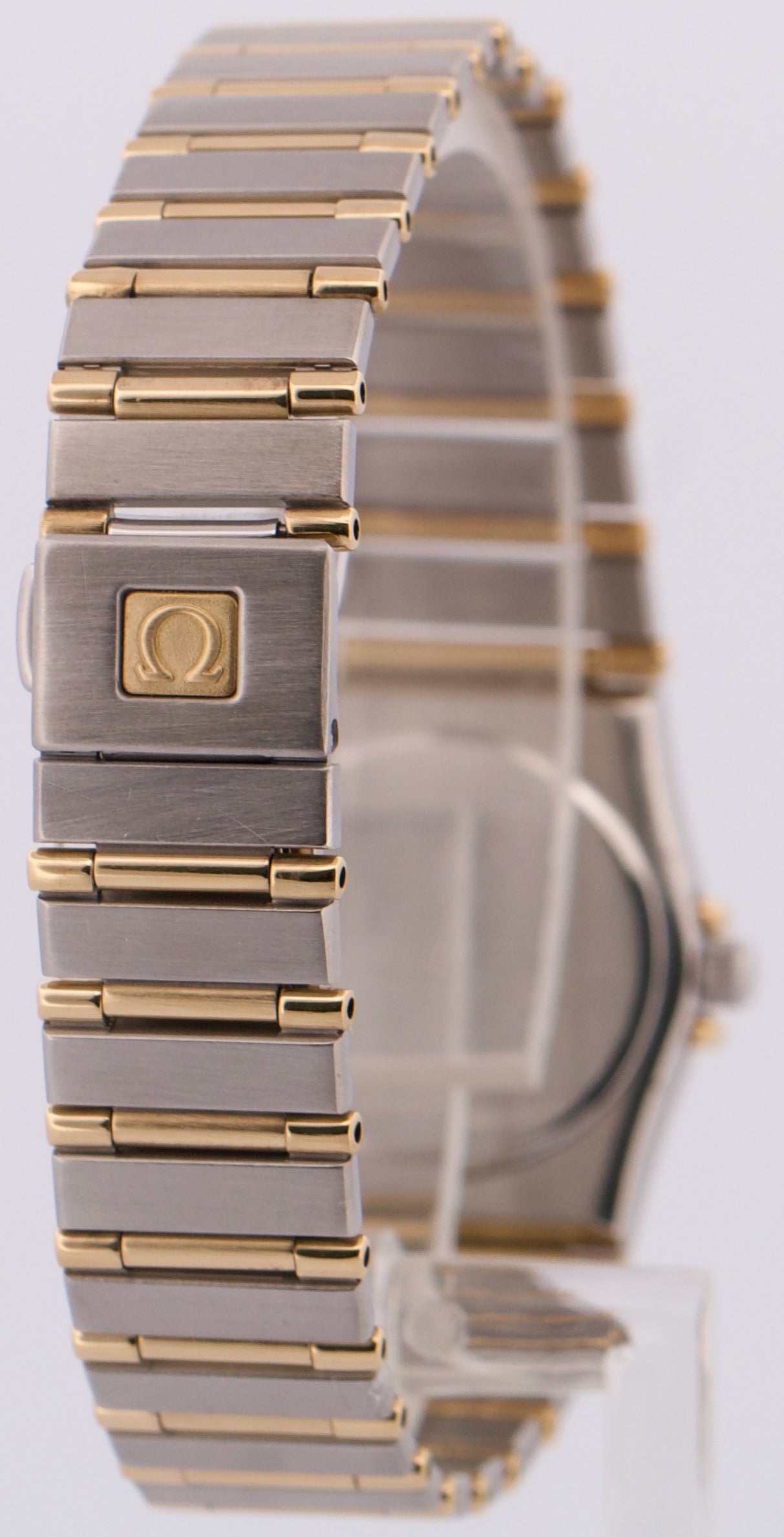 PAPERS Omega Constellation BLACK DIAMOND 18K Steel 22.5mm Quartz 1267.10.00 BOX