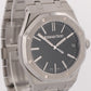 NEW PAPERS Audemars Piguet Royal Oak BLACK 41mm Steel 15510ST.OO.1320ST.02 BOX