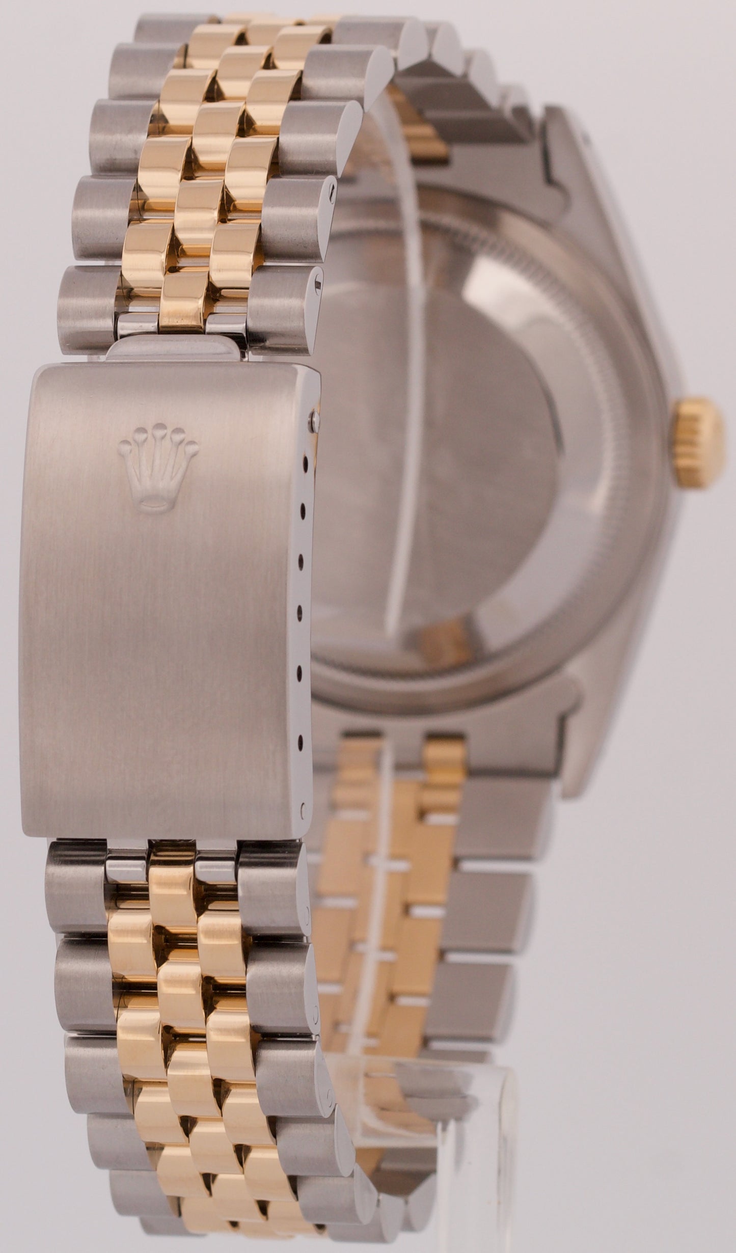 PAPERS Rolex DateJust 36mm CHAMPAGNE 18K Yellow Gold Steel JUBILEE 16233 BOX