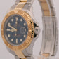 2007 PAPERS Rolex Yacht-Master BLUE 18K Yellow Gold Stainless 40mm 16623 BOX